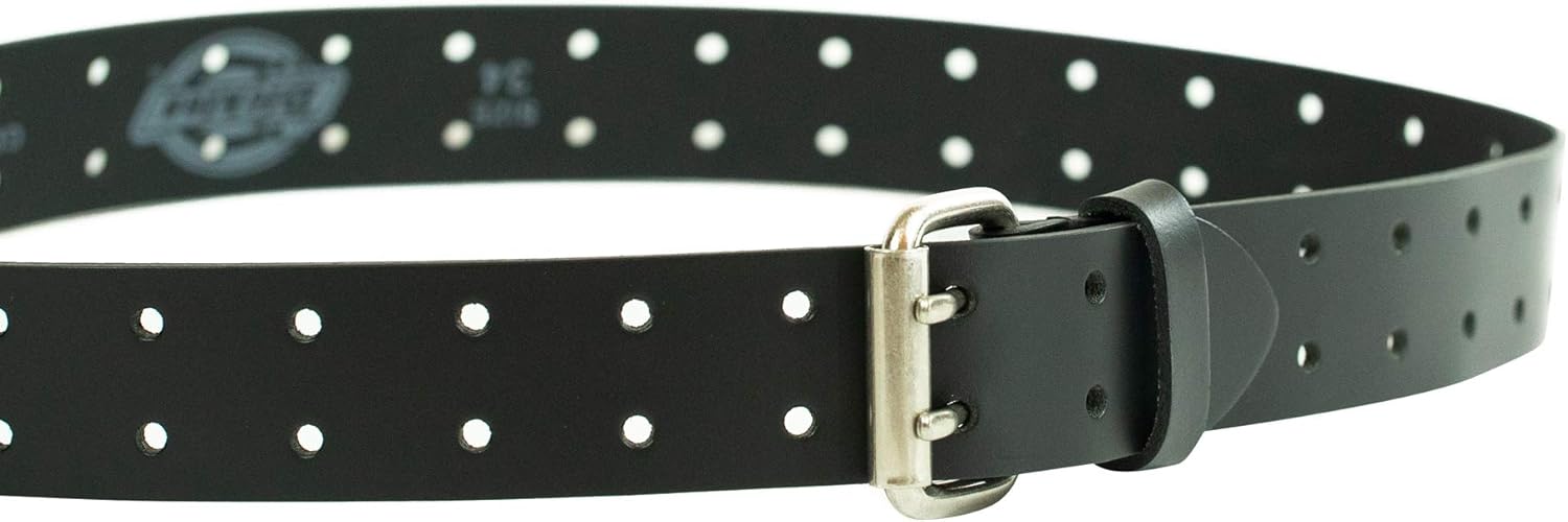 Men's Leather Double Prong Belt - Image 3