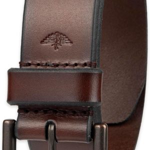 Men's Everyday Casual Belt with Classic Harness Buckle (Regular and Big & Tall Sizing)