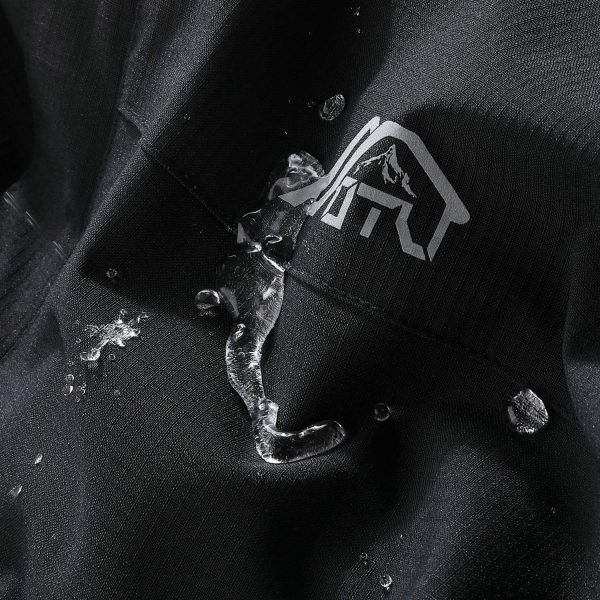 Men's Lightweight Waterproof Hooded Rain Jacket Outdoor Raincoat Shell Jacket for Hiking Travel - Image 4