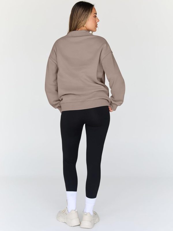 Womens Oversized Sweatshirts Turtleneck Pullover Long Sleeve Hoodies Tops Fall Fashion Outfits 2024 Clothes - Image 4