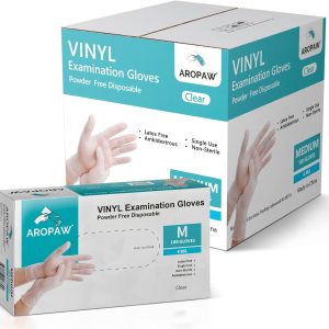 Vinyl Gloves Case Strong 4 MIL Latex Free Powder Free 10 Boxes| 1000 Gloves